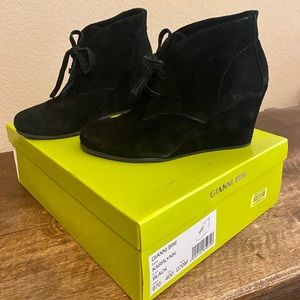 Gianni Bini Black Suede Booties